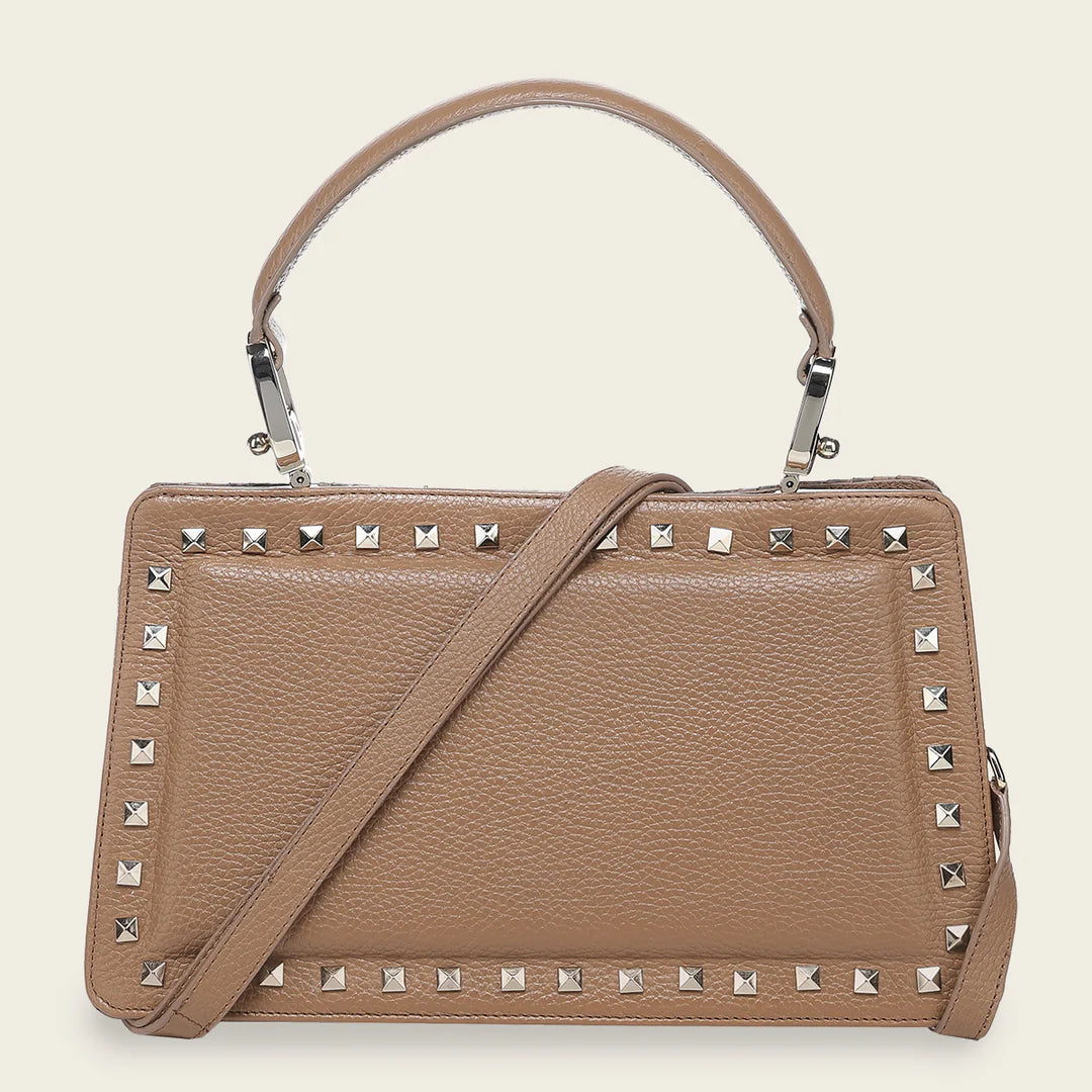 BOD1TPH - Cuadra Brown Casual Fashion Python Handbag for Women