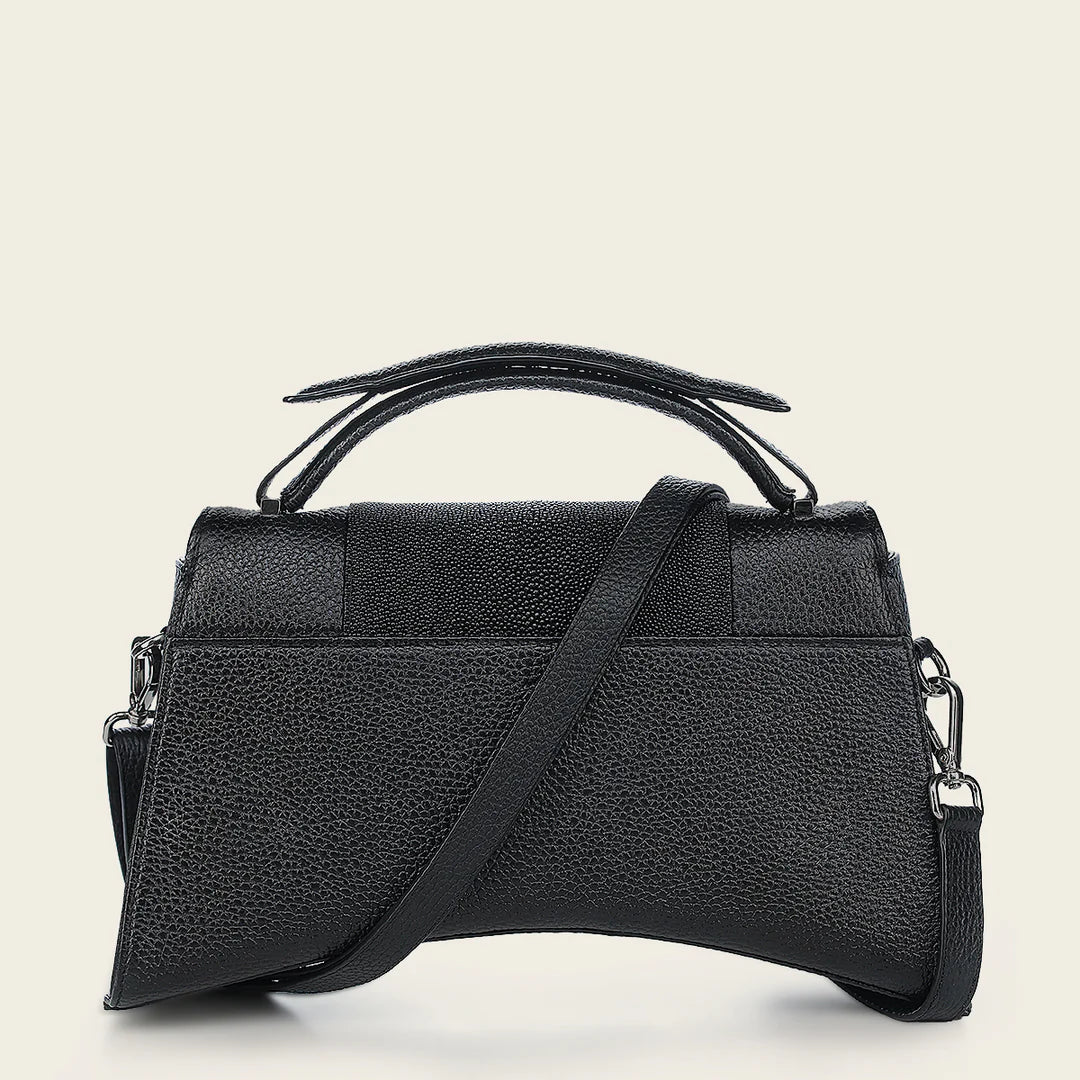 BOD1VMA - Cuadra Black Dress Fashion Stingray Totebag for Women
