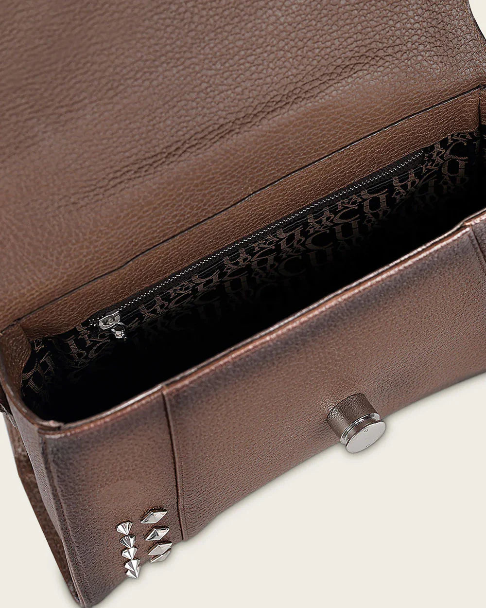 BOD1VPH - Cuadra brown python skin shoulder bag for women
