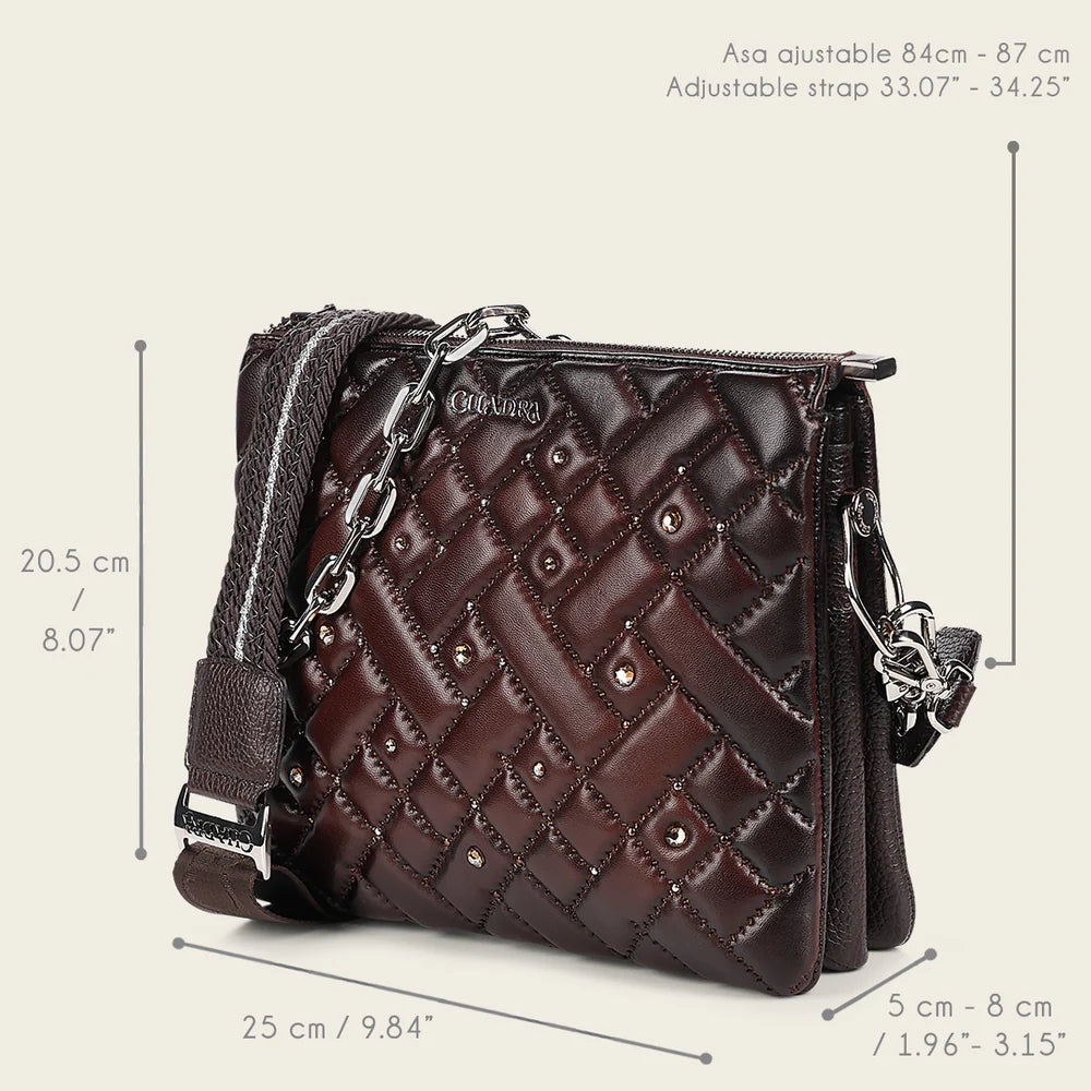 BOD1XCO - Cuadra Brown Casual Fashion Leather Shoulder Bag for Women