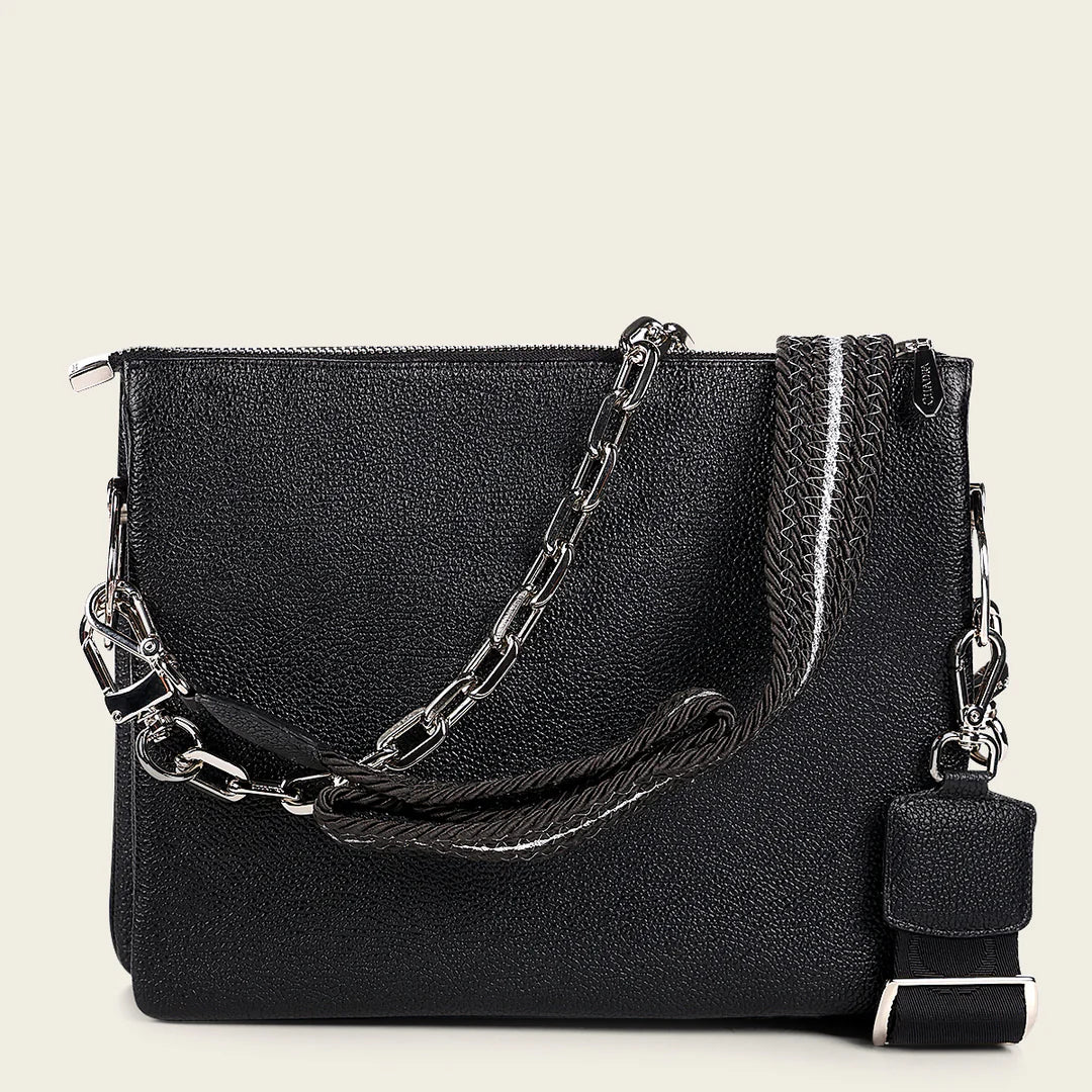 BOD1YMA - Cuadra Black Dress Fashion Stingray Totebag for Women