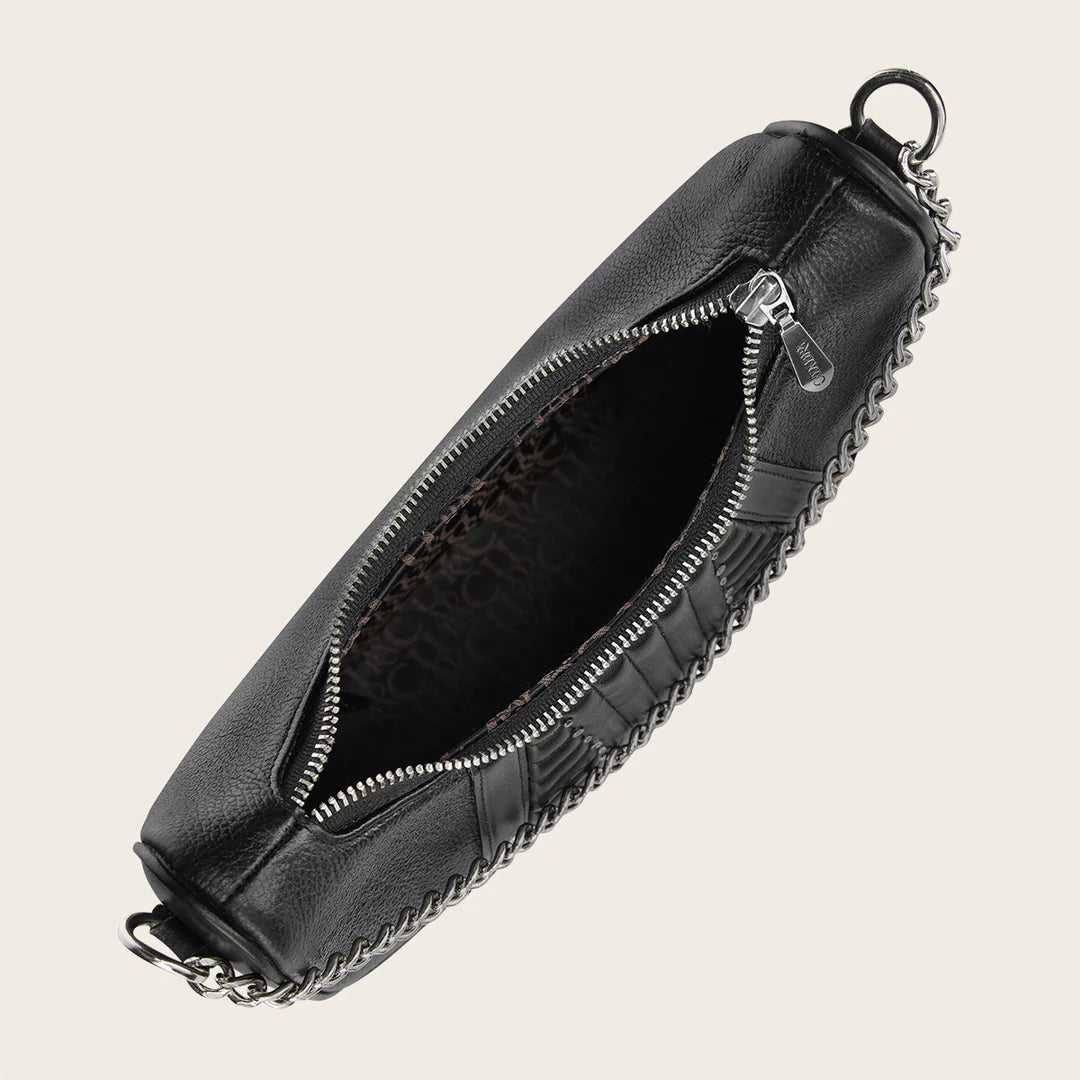BOD3DMA - Cuadra black dress fashion stingray leather purse for women