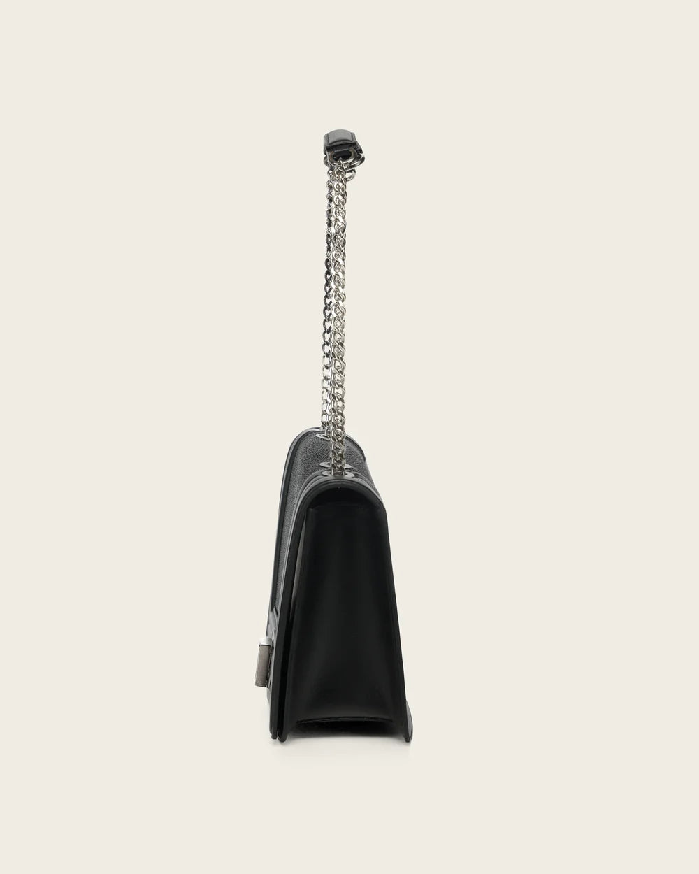 BOD3EMA - Cuadra Black Stingray Crystal Shoulder Bag for Women