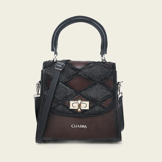 BOD3LMA - Cuadra black dress fashion stingray leather purse for women