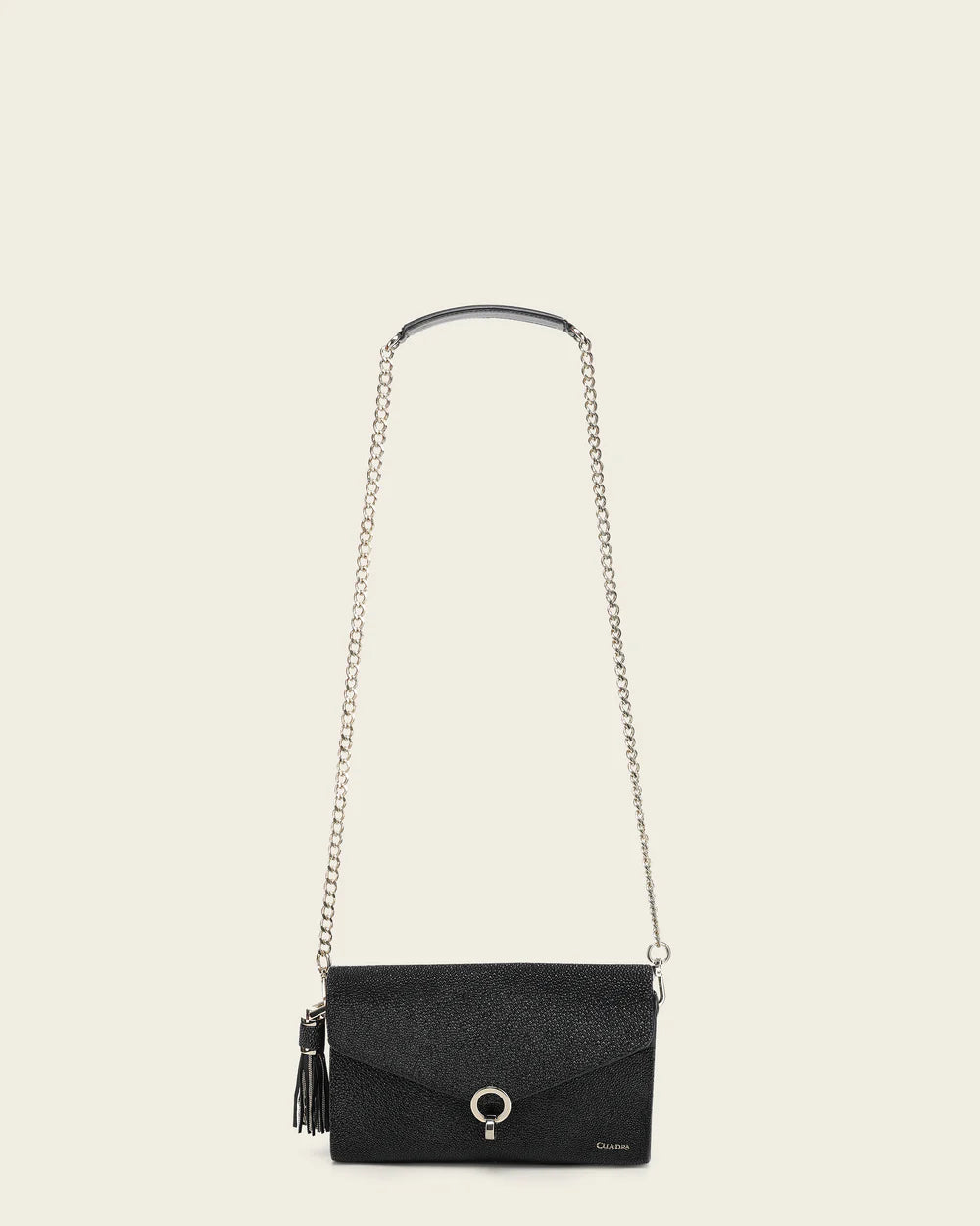 BOD4BMA - Cuadra Black Dress Fashion Stingray Hand Purse for Women
