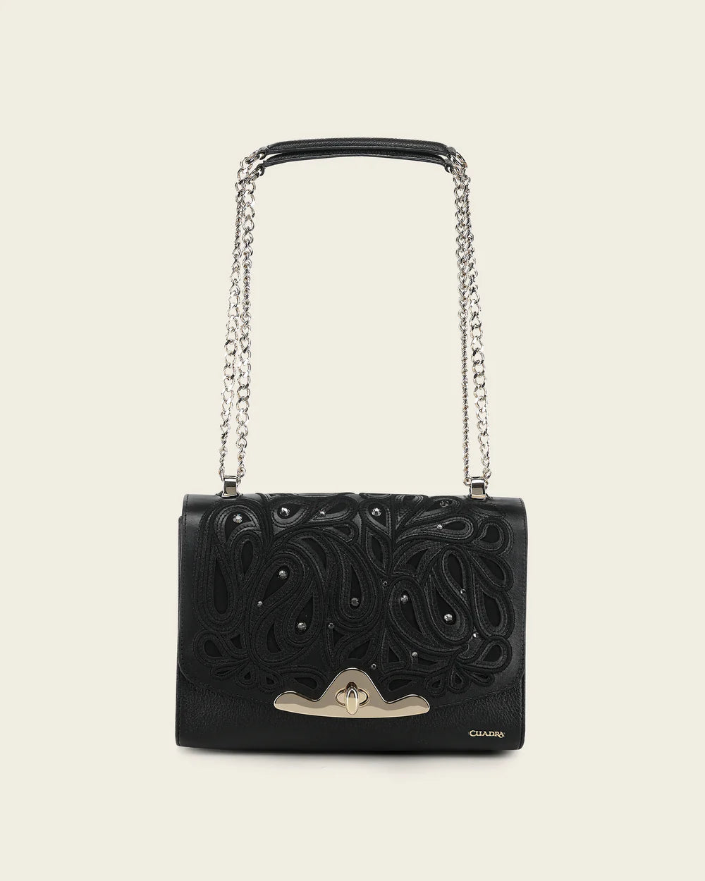 BOD4CRS - Cuadra Black Fashion Leather Tote Bag for Women