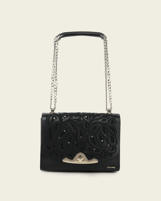 BOD4CRS - Cuadra Black Fashion Leather Tote Bag for Women