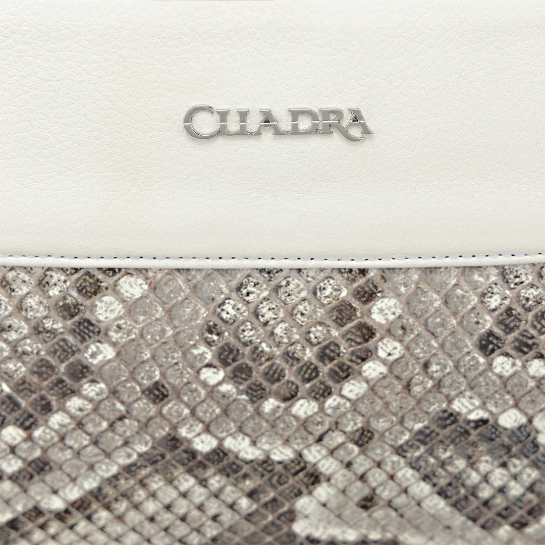 BOD4JPM - Cuadra White Fashion Leather Tote Bag for Women