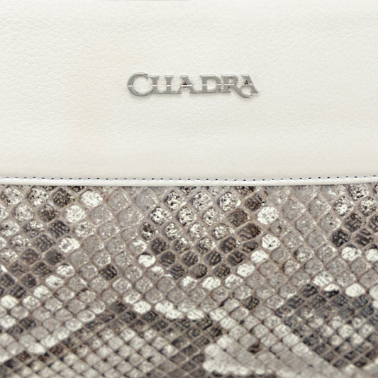 BOD4JPM - Cuadra White Fashion Leather Tote Bag for Women