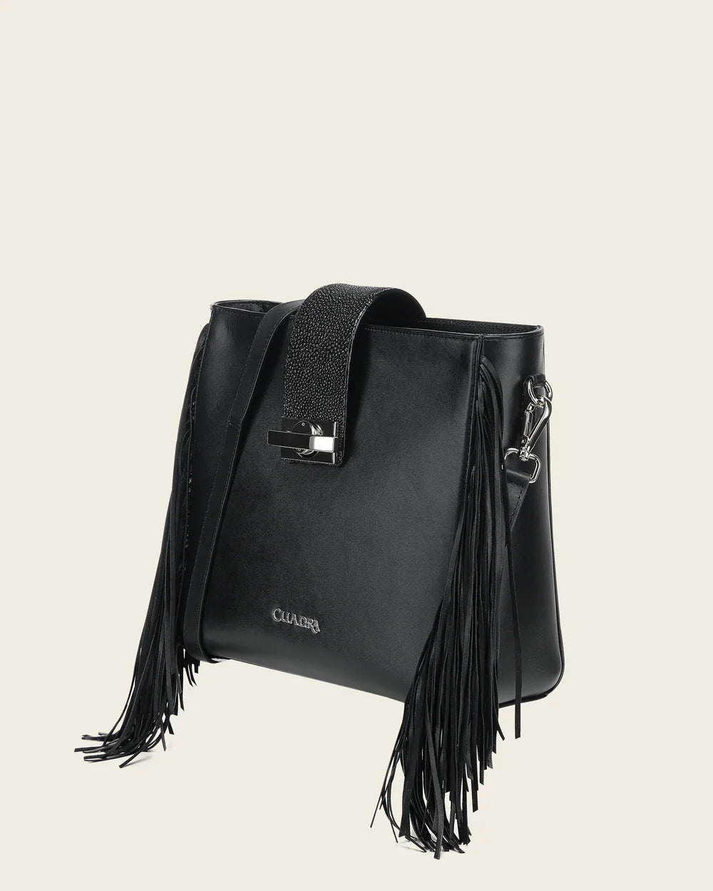 BOD4KMA - Cuadra black dress fashion stingray purse for women