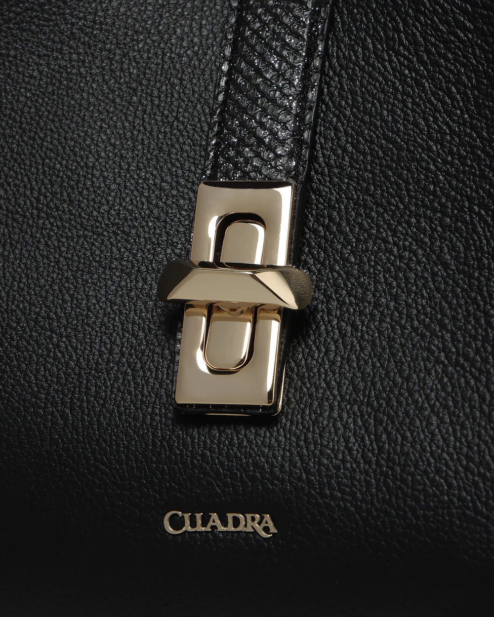 BOD4NPM - Cuadra Balck Fashion Leather Tote Bag for Women