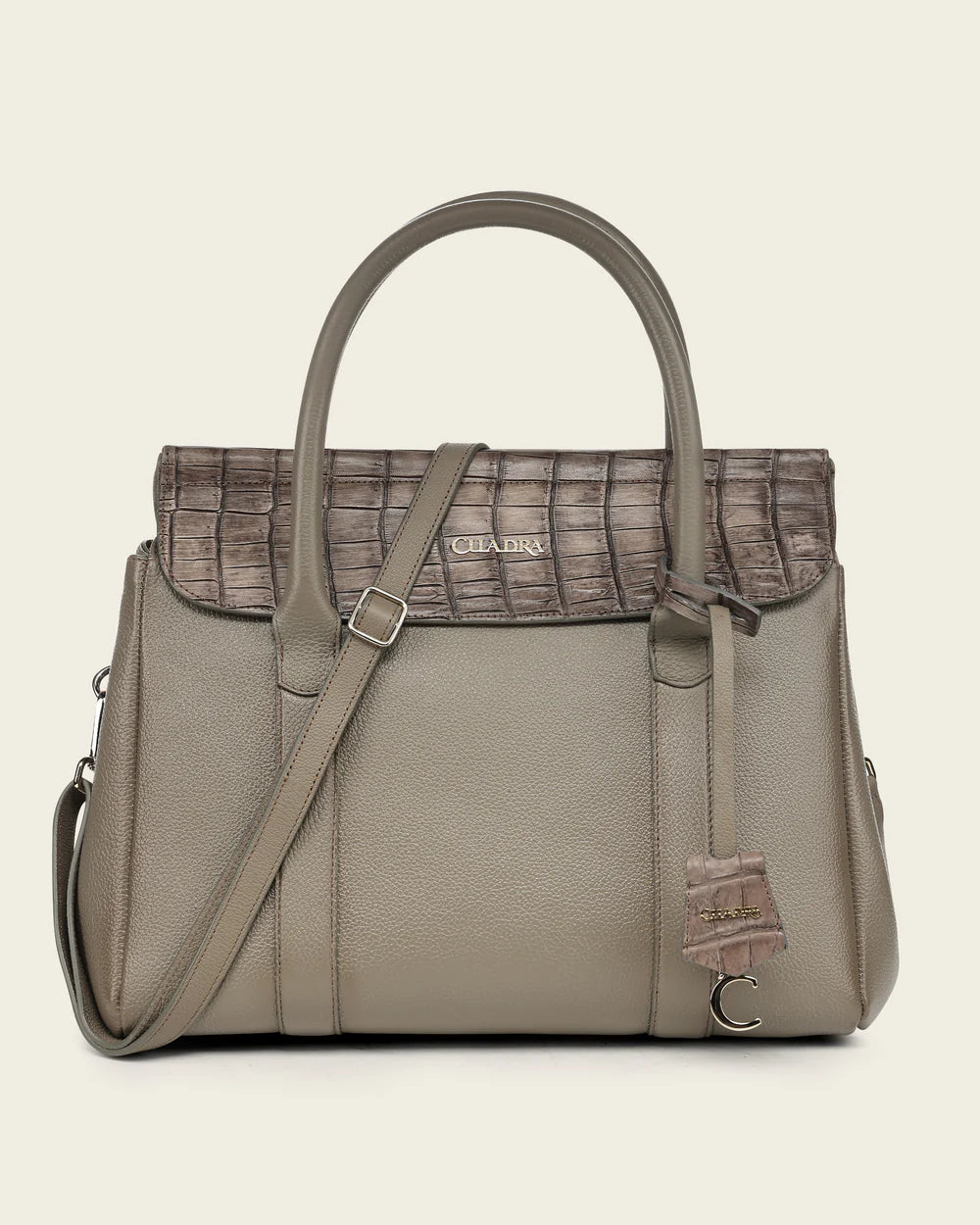 BOD4ONL - Cuadra gray dress fashion niloticus totebag for women