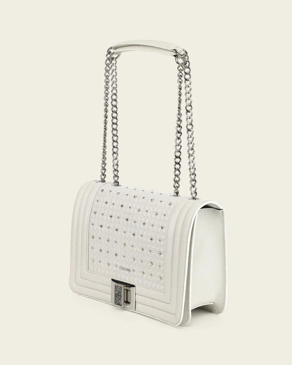 BOD5ACO - White Cuadra Leather Ladies Purse Handbag for Women