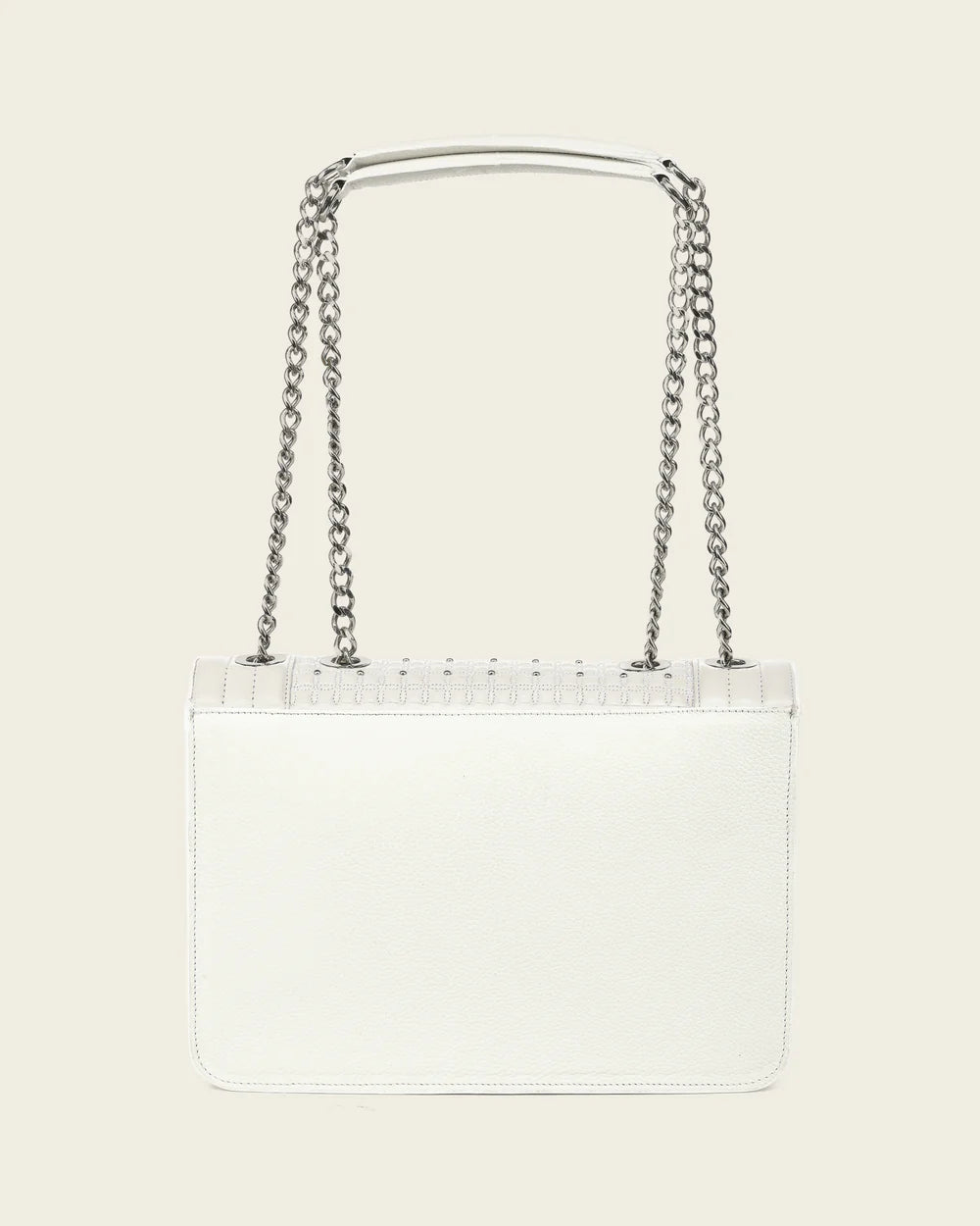 BOD5ACO - White Cuadra Leather Ladies Purse Handbag for Women