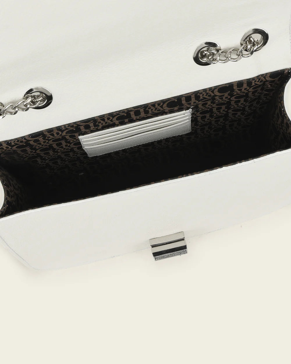 BOD5ACO - White Cuadra Leather Ladies Purse Handbag for Women