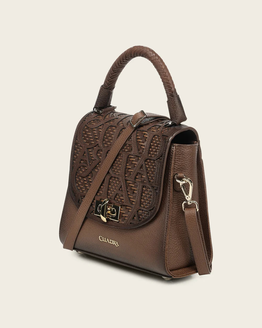 BOD5GRS - Cuadra Honey Casual Fashion Woven Leather Handbag for Women