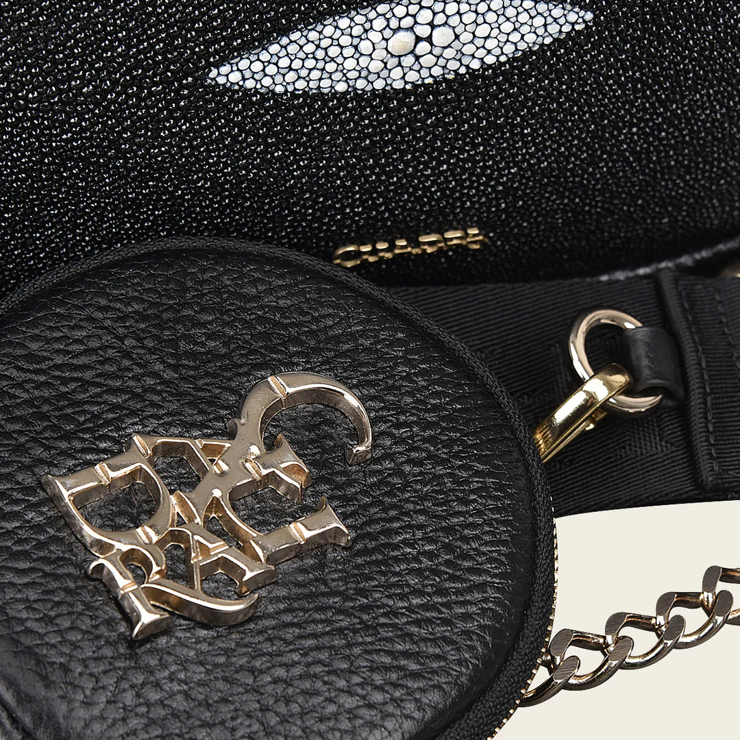 BOD66MA - Cuadra black fashion stingray crossbody bag for women