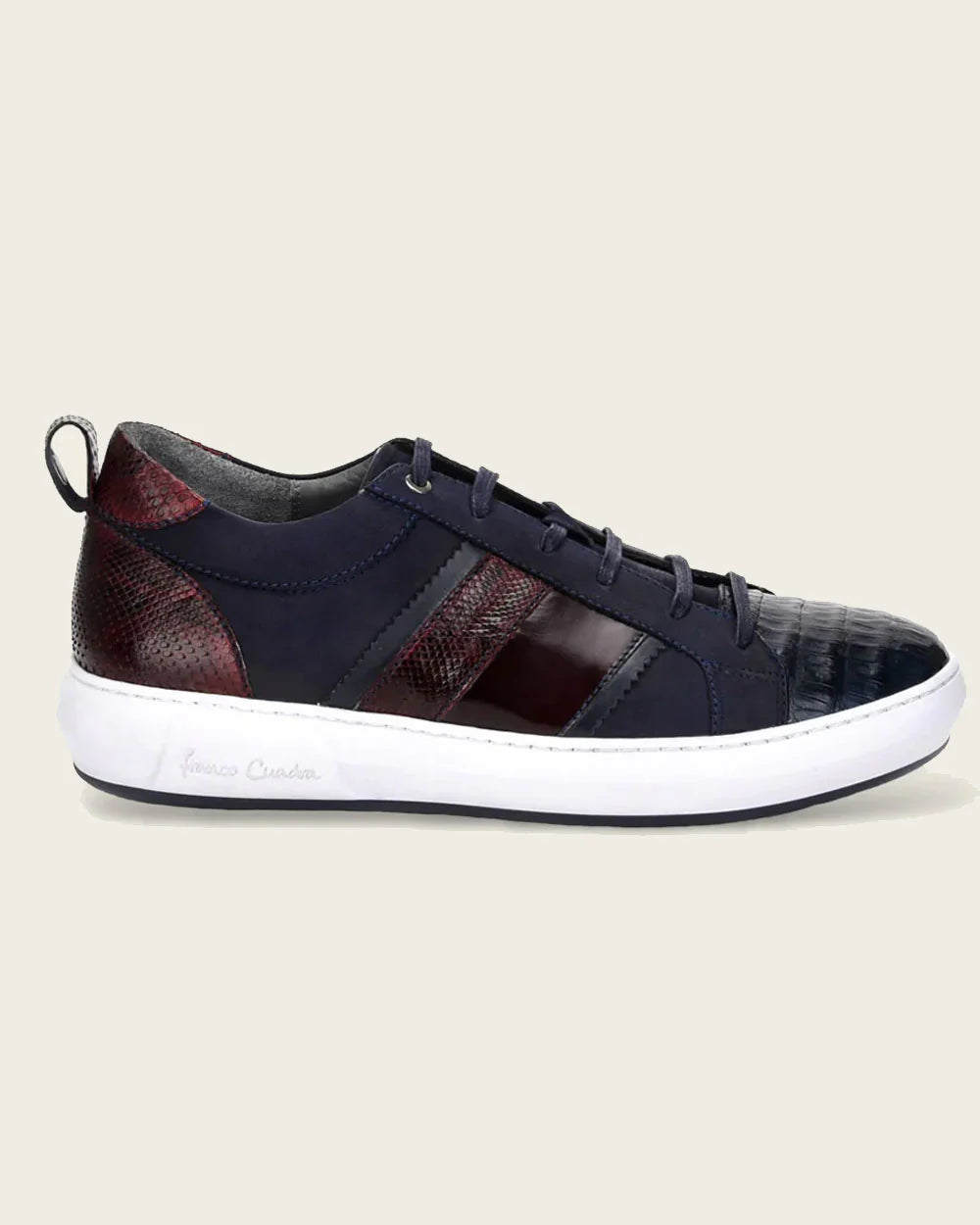 C16CWBB - Cuadra blue casual fashion caiman sneakers for men