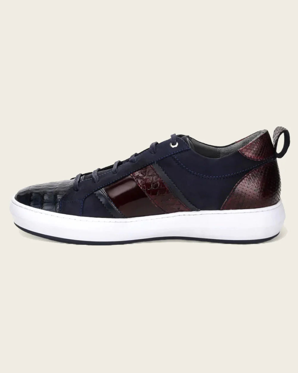 C16CWBB - Cuadra Blue Casual Fashion Caiman Sneakers for Men