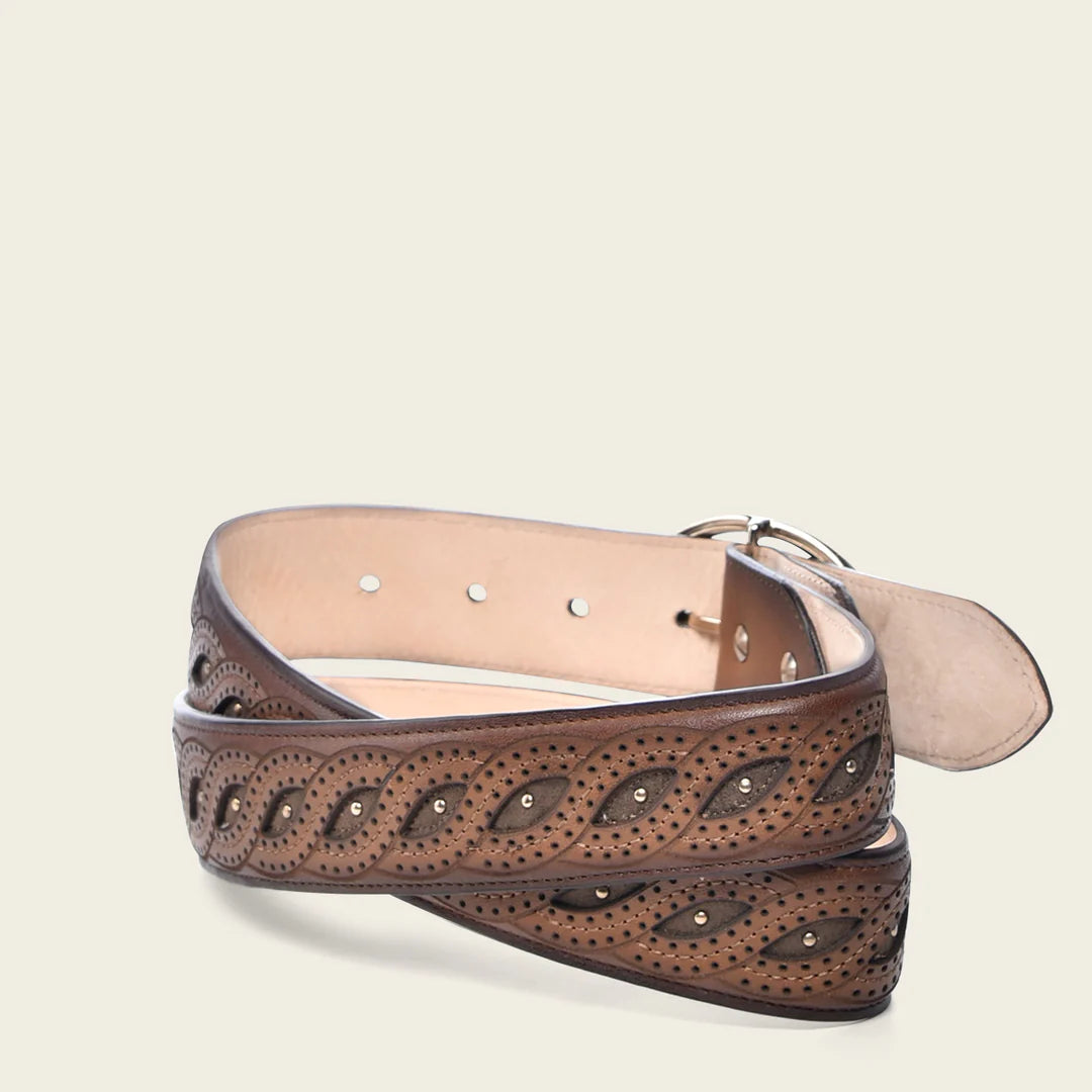 CDA31RS - Cuadra brown western cowgirl belt for women