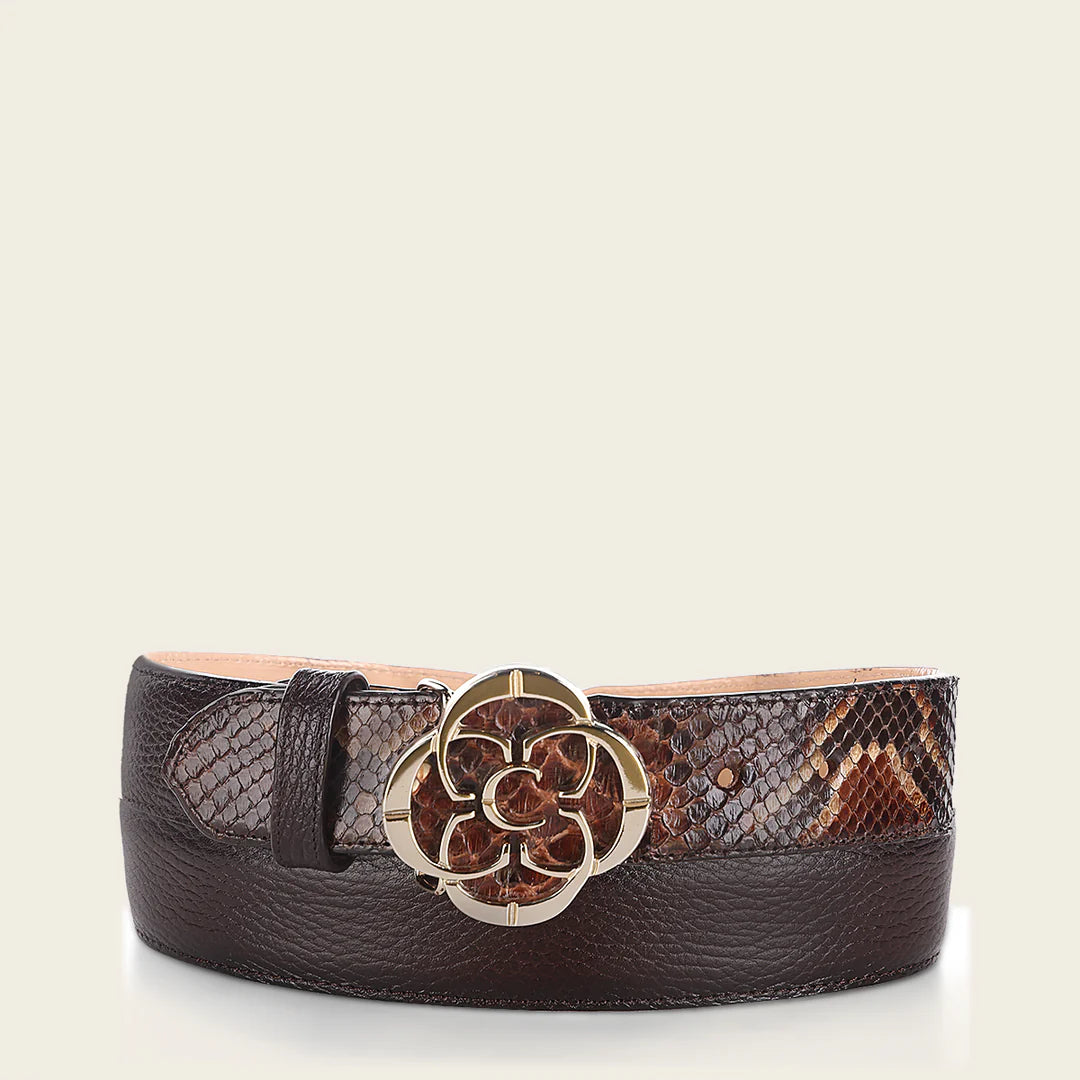 CDA32PH - Cuadra chocolate western cowgirl belt for women