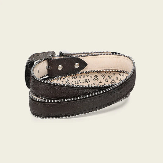 CDA45PH - Cuadra Brown Western Cowgirl Python Belt for Women