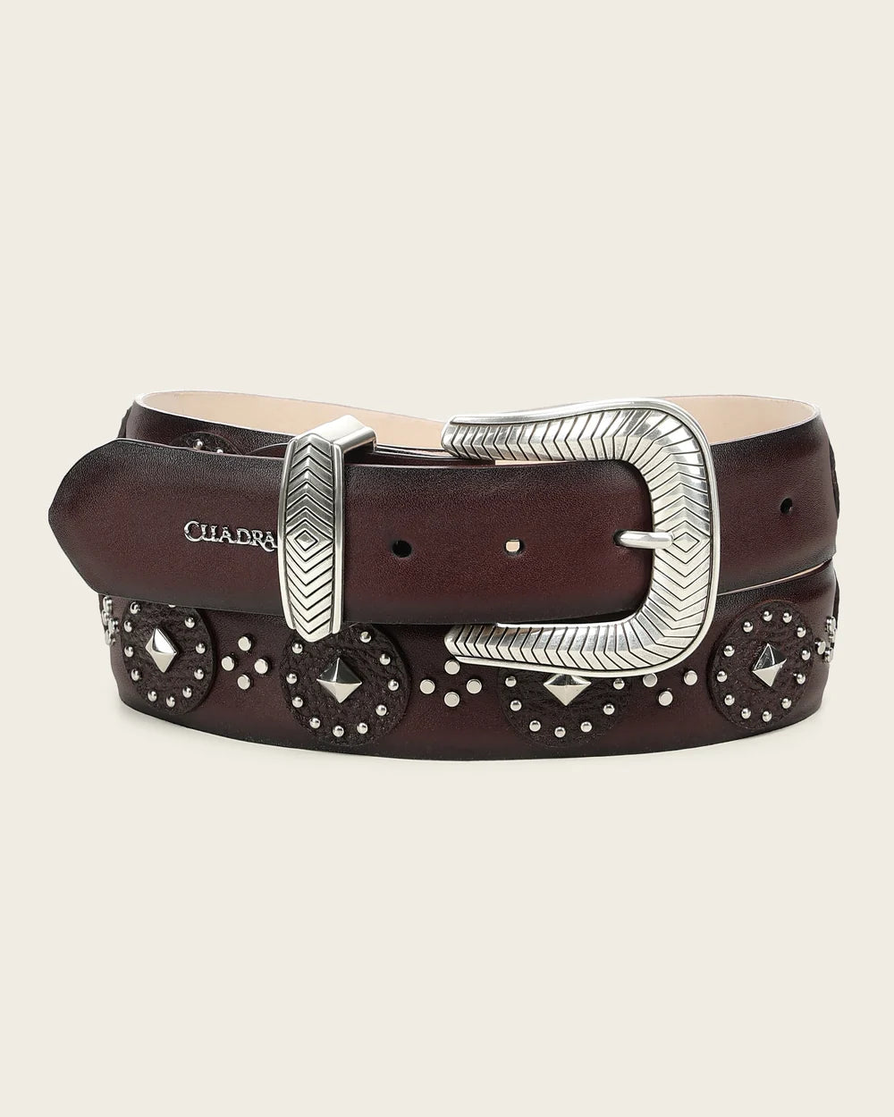 CDA49RS - Cuadra Red Western Cowgirl Cowhide Leather Belt for Women