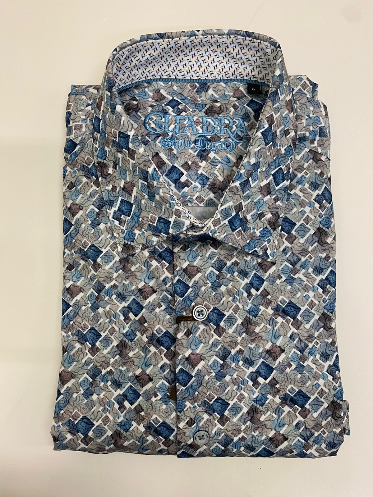 CM06720 - Cuadra Purple Casual Fashion Cotton Shirt for Men