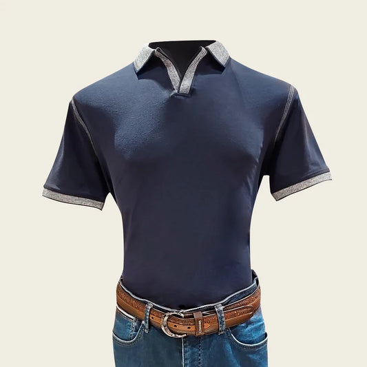 CM0P684 - Cuadra navy casual fashion cotton shirt for men