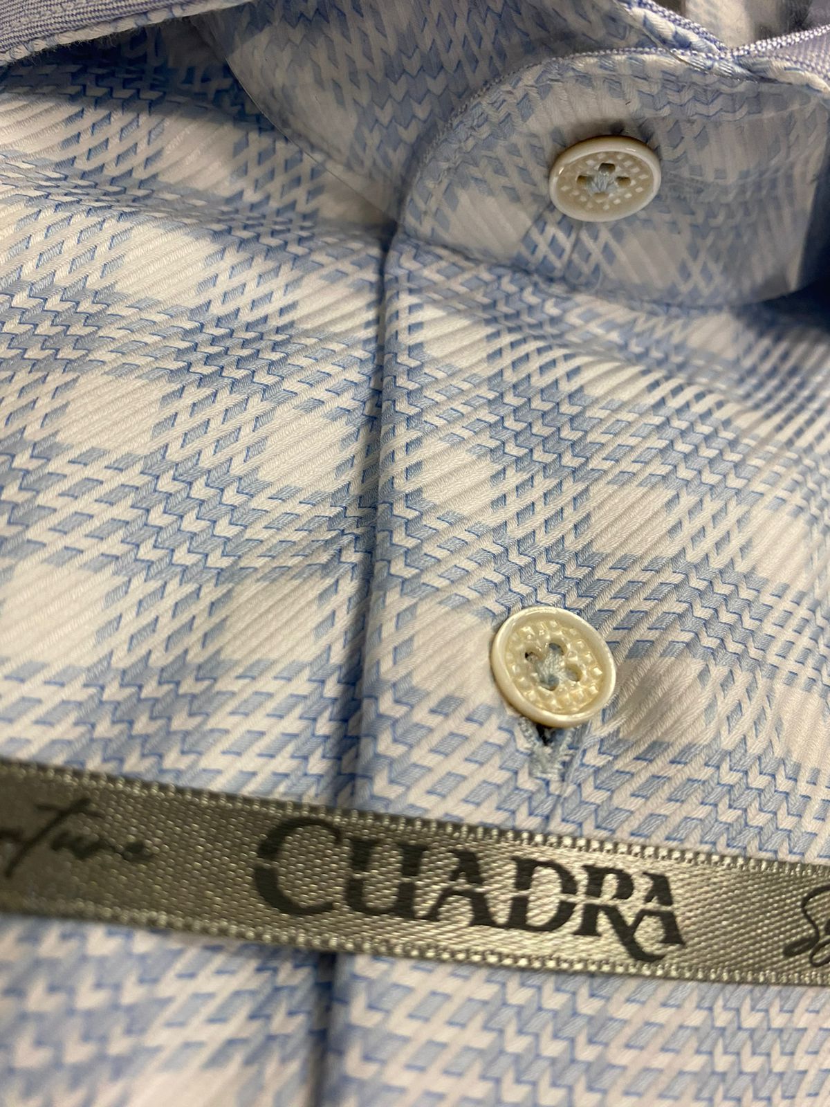 CM0S011 - Cuadra Blue Casual Fashion Cotton Shirt for Men