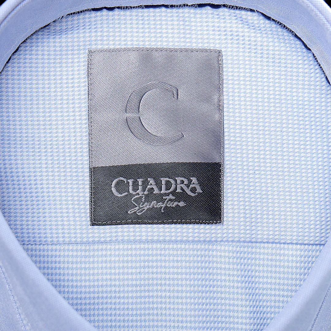 CM0S022 - Cuadra Blue Casual Fashion Cotton Shirt for Men