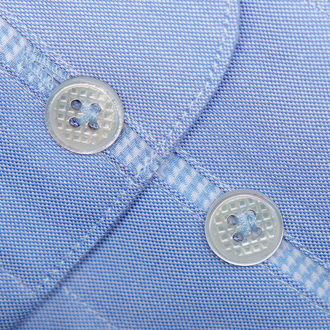 CM0S022 - Cuadra Blue Casual Fashion Cotton Shirt for Men