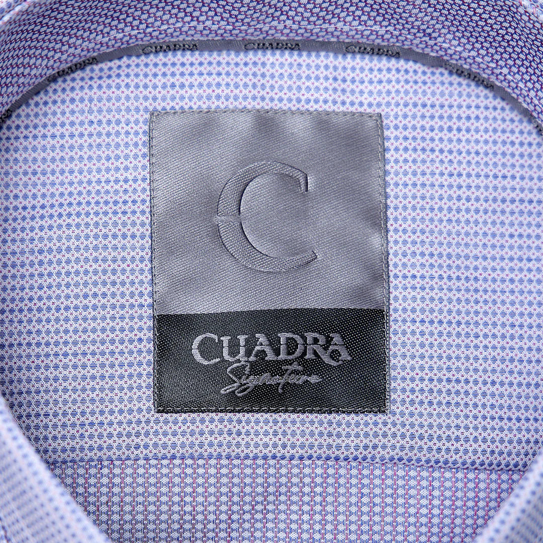 CM0S023 - Cuadra Blue Casual Fashion Cotton Shirt for Men