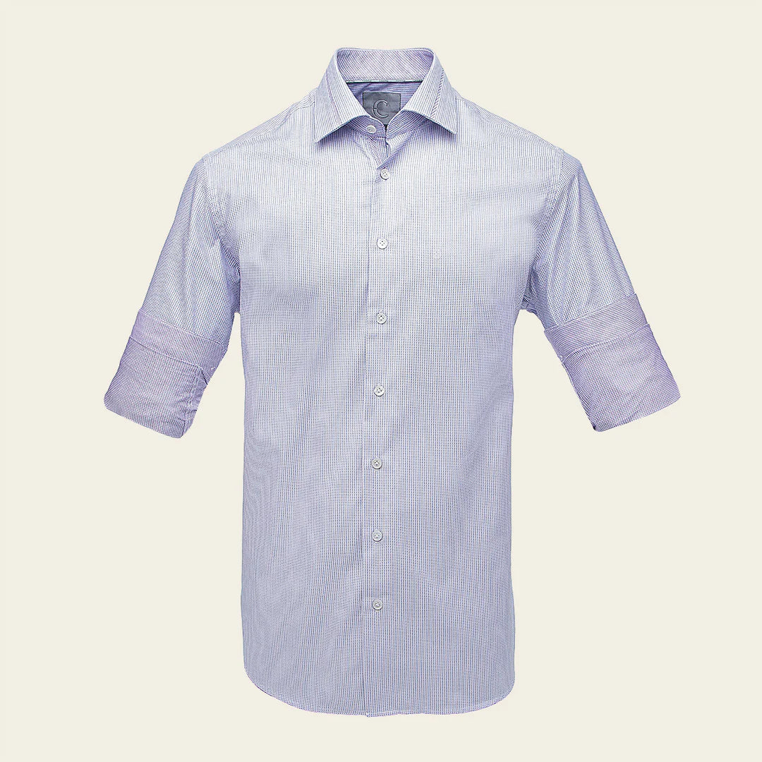 CM0S023 - Cuadra Blue Casual Fashion Cotton Shirt for Men