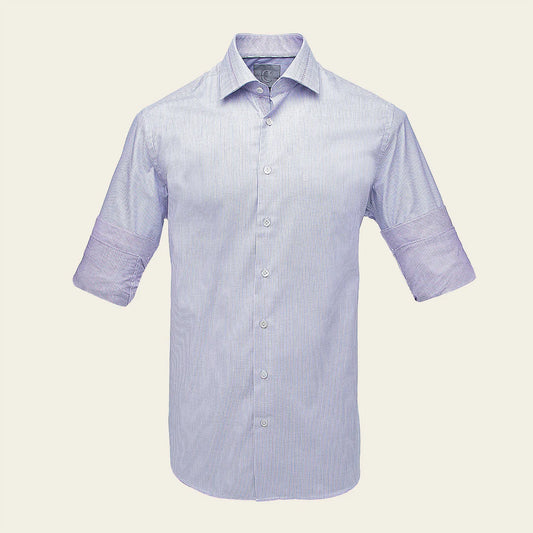 CM0S023 - Cuadra Blue Casual Fashion Cotton Shirt for Men