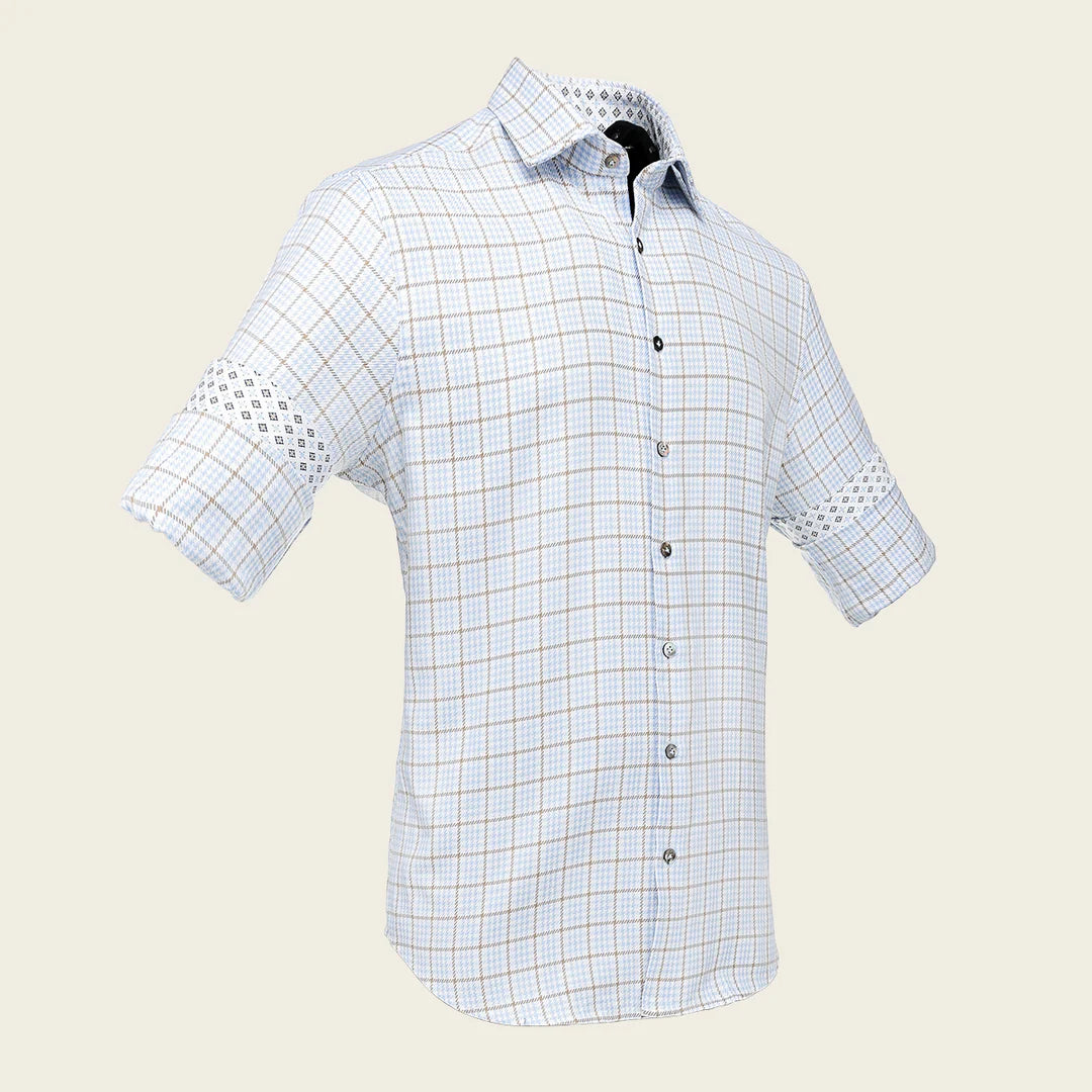 CM0S381 - Cuadra tan fashion western long sleeve cotton shirt for men