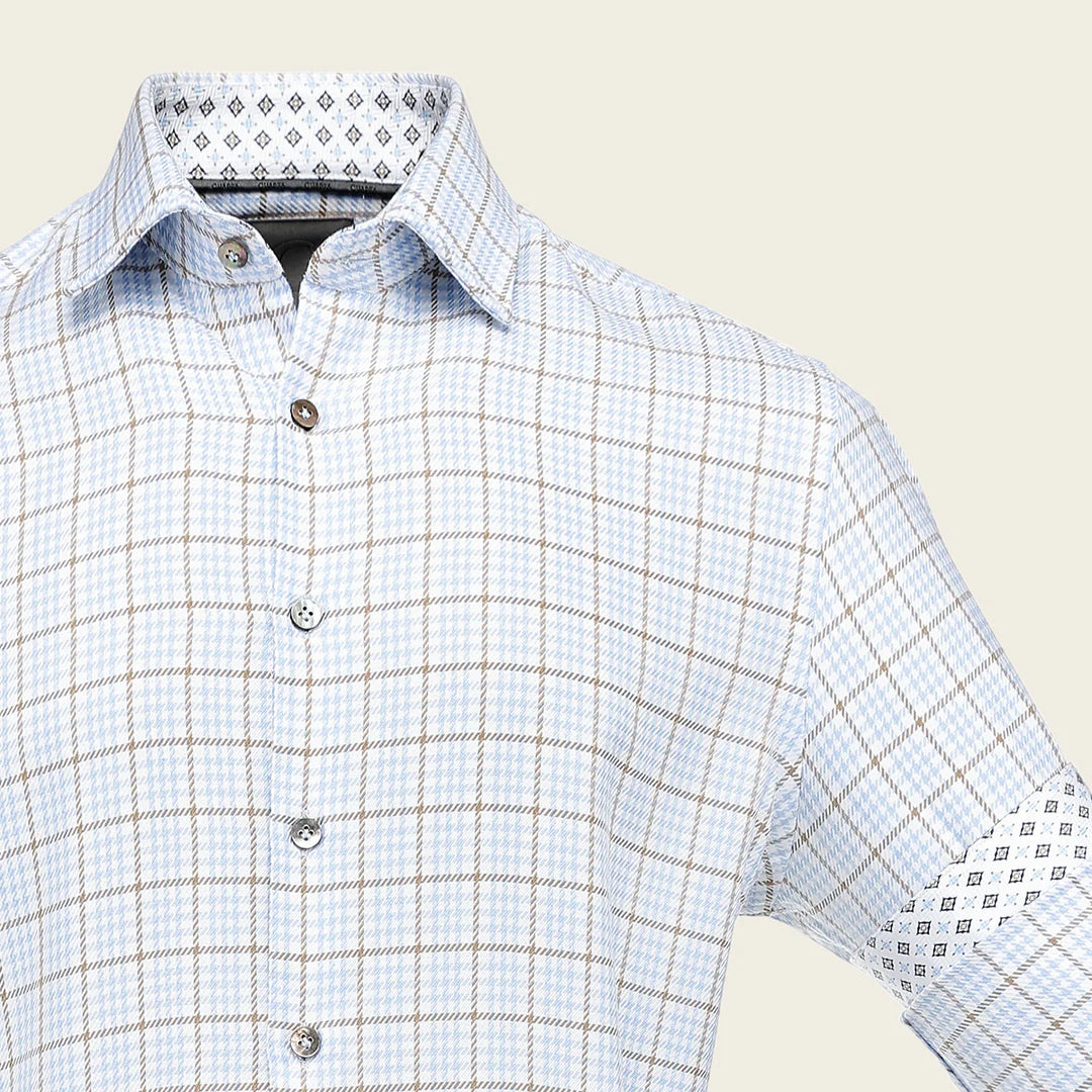 CM0S381 - Cuadra tan fashion western long sleeve cotton shirt for men