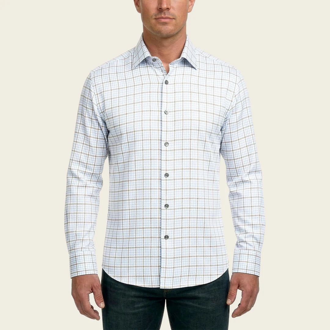 CM0S381 - Cuadra tan fashion western long sleeve cotton shirt for men