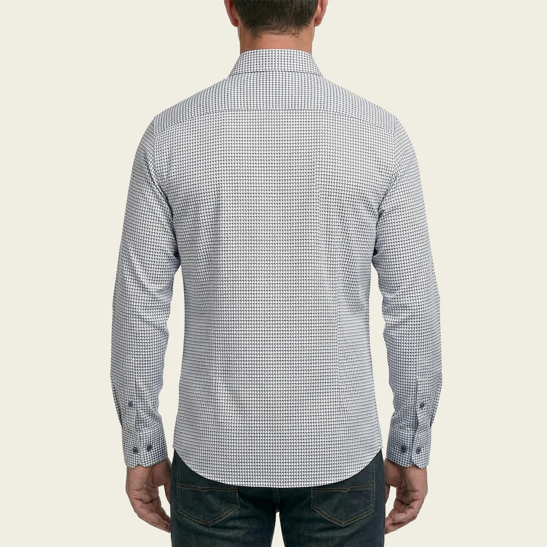 CM0S382 - Cuadra Signature Navy Fashion Soft Cotton Abstract Shirt