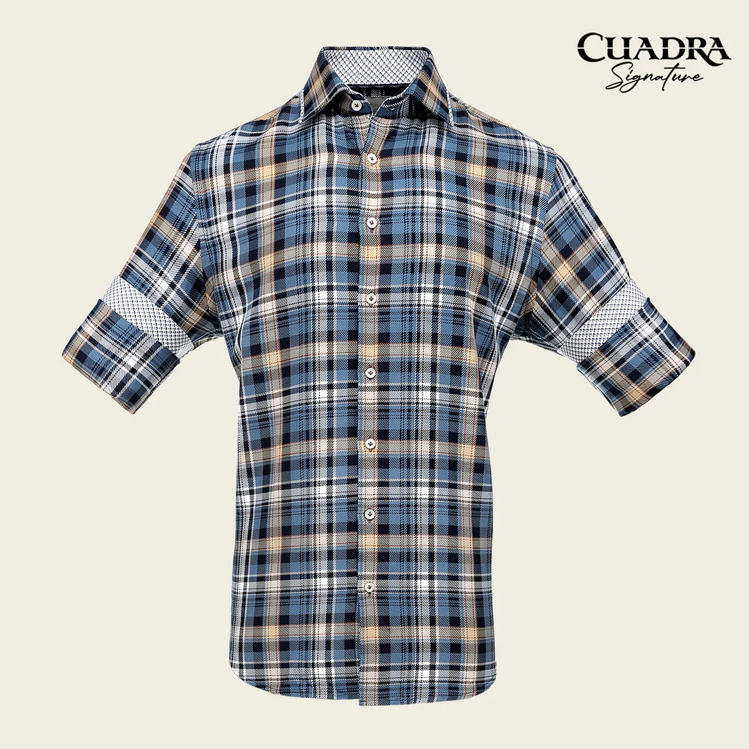 CM0S390 - Cuadra multi fashion western long sleeve cotton shirt for men
