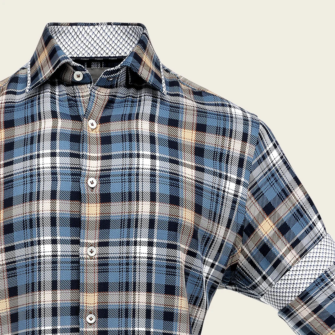 CM0S390 - Cuadra multi fashion western long sleeve cotton shirt for men