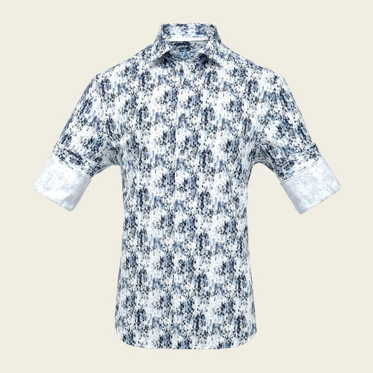 CM0W159 - Cuadra Navy Casual Fashion Cotton Shirt for Men