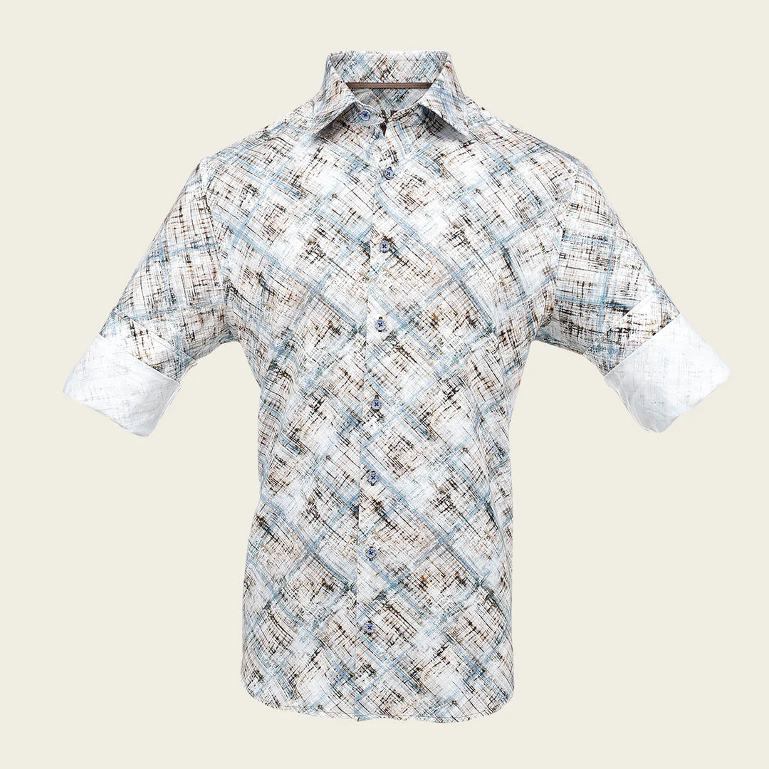 CM0W162 - Cuadra Tan Fashion Western Long Sleeve Cotton Shirt for Men