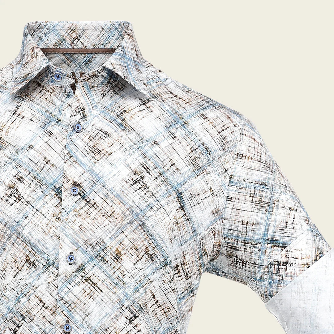CM0W162 - Cuadra Tan Fashion Western Long Sleeve Cotton Shirt for Men