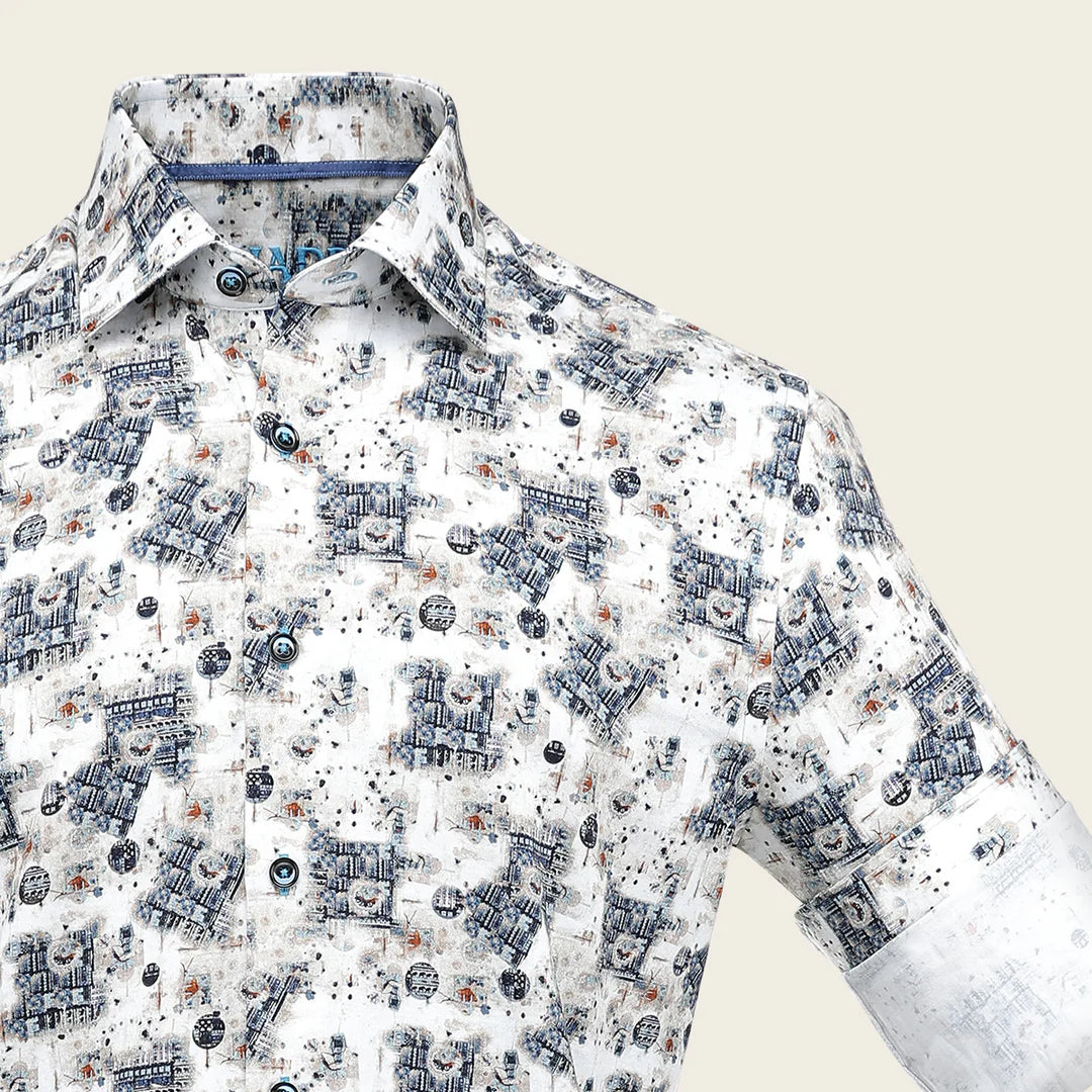CM0W170 - Cuadra Tan Fashion Western Long Sleeve Cotton Shirt for Men
