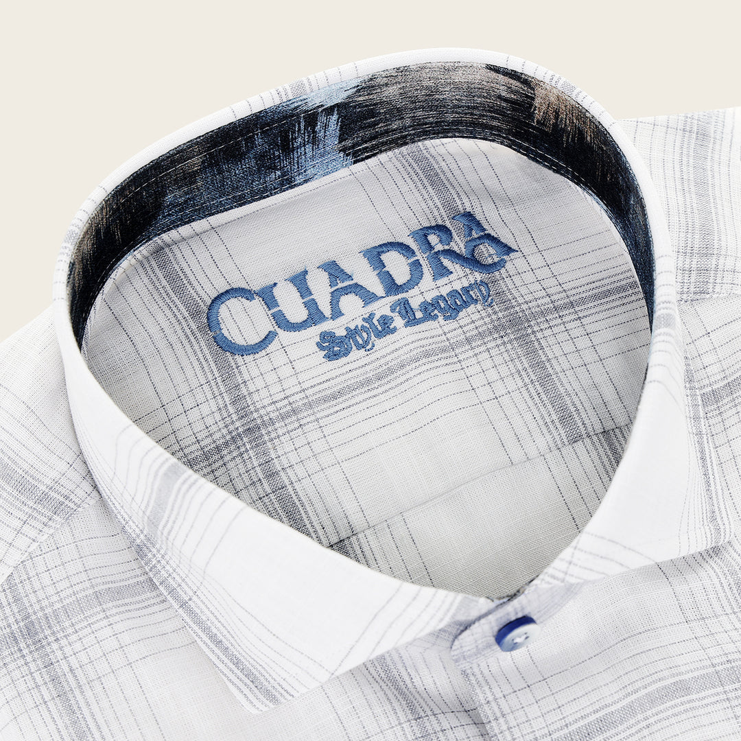 CM0W185 - White Cuadra Cotton Shirt for Men