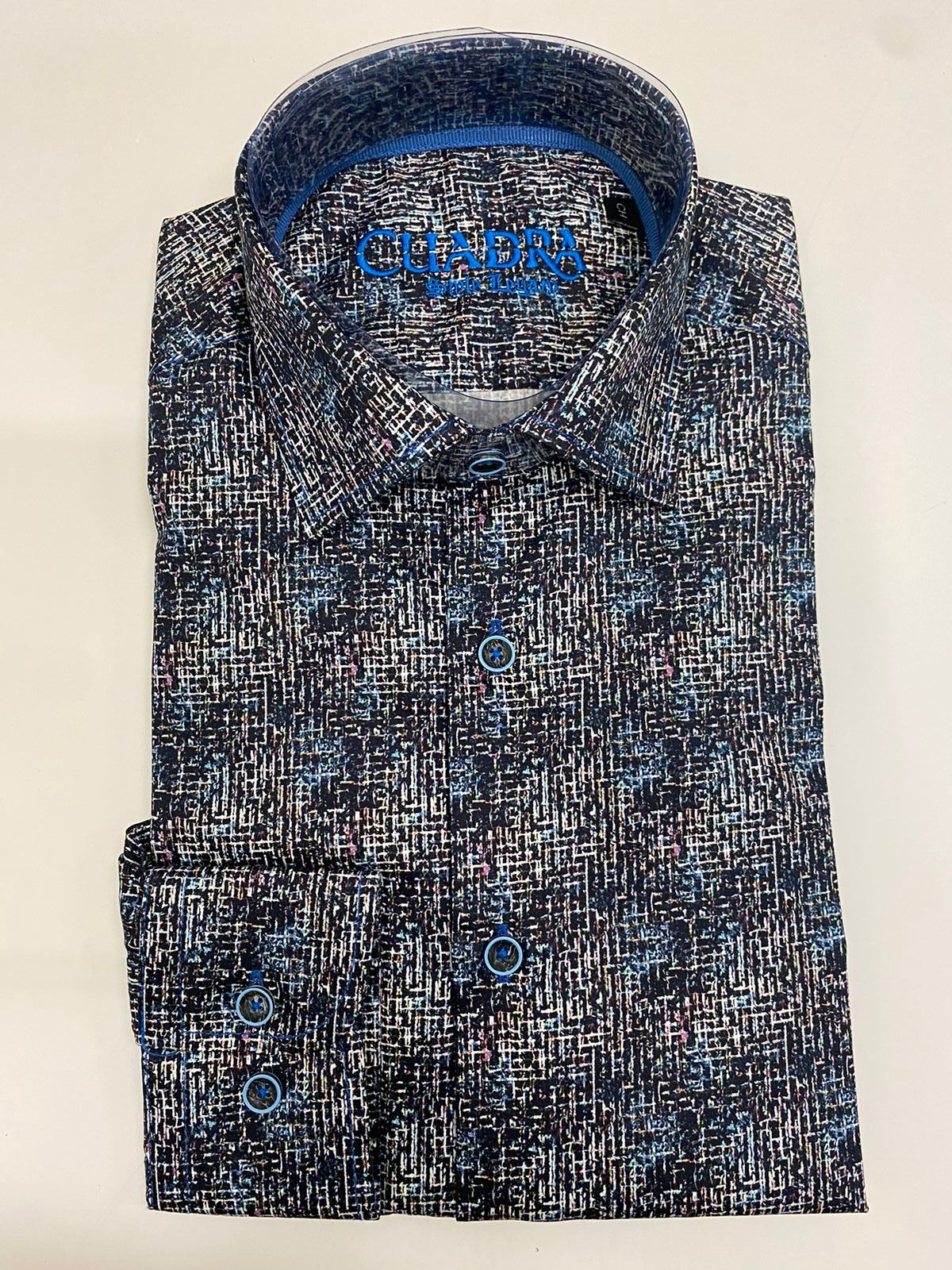 CM04627 - Cuadra multicolor fashion western cotton shirt for men