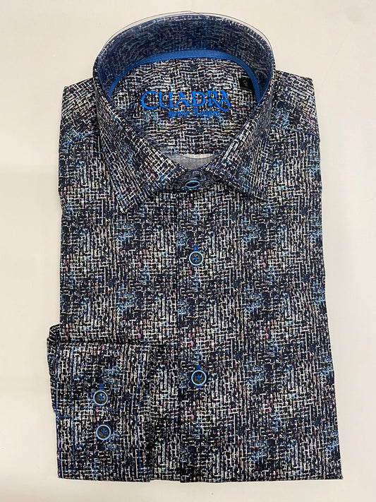 CM04627 - Cuadra multicolor fashion western cotton shirt for men