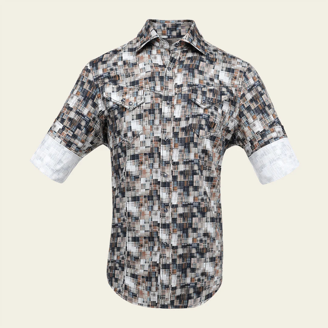 CM302GR - Cuadra multi fashion western long sleeve cotton shirt for men