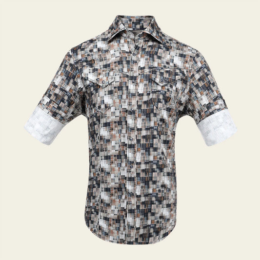 CM302GR - Cuadra multi fashion western long sleeve cotton shirt for men